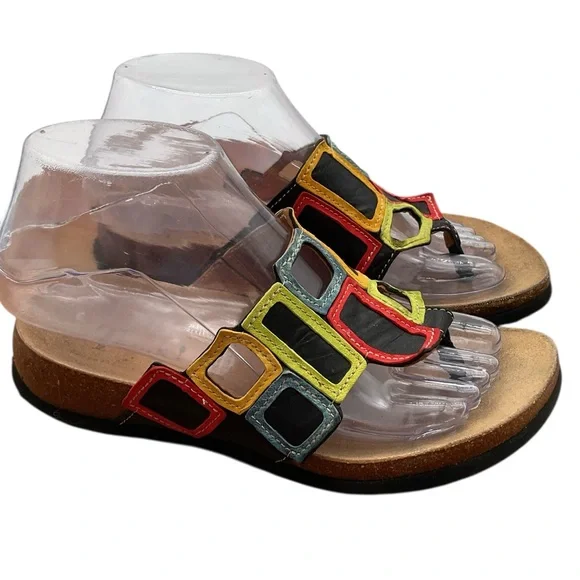 Think! Colorful Geometric Sandals size 6 - Picture 2 of 9
